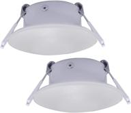 enhance your rv's interior with facon 3 inch led puck lights - aluminum recessed ceiling lights for motor-homes, campers, caravans, trailers, and boats (pack of 2) logo