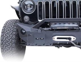 img 3 attached to 🚗 YZONA Plate Relocation Bracket Holder: Enhanced LED Light License Plate Frame Mount for Jeep Wrangler CJ YJ TJ JK JKU JL and Gladiator JT Truck