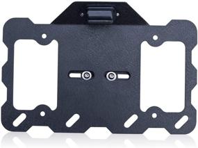 img 1 attached to 🚗 YZONA Plate Relocation Bracket Holder: Enhanced LED Light License Plate Frame Mount for Jeep Wrangler CJ YJ TJ JK JKU JL and Gladiator JT Truck