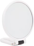 🔍 white handheld makeup mirror with 1/10x magnification (5.5-inch) logo