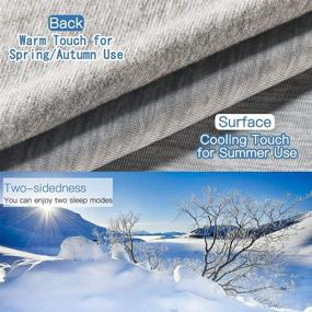 img 1 attached to 🥶 Stay Cool and Comfy with Marchpower Cooling Blanket - Japanese Arc-Chill Cooling Fiber Q-Max&gt;0.43 - Lightweight Chill Blanket for Hot Sleepers and Night Sweats - Ideal for Bed, Couch, and Travel - Machine Washable