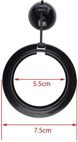 img 2 attached to 🐠 Zelerdo 4 Pack Aquarium Fish Feeding Ring: Square & Round, Suction Cup, Black