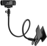 📸 flexible gooseneck arm webcam stand with sturdy table clip, 360° rotation - compatible with logitech c925e, c922x, c930e, c922, c930, c920, c615, brio - 13.5-inch logo