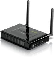 📶 trendnet wireless n300 access point with detachable antennas - 2.4ghz 300mbps, 802.11b/g/n, ap/wds/client/bridge - tew-638apb black logo