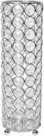 💐 elegant designs hg1011-chr elipse crystal flower candleholder/vase - wedding centerpiece, 10.25 inch, chrome decorative candle holder logo