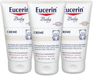 👶 bundle deal: eucerin baby cream - pack of 3, hypoallergenic & fragrance-free, gentle everyday lotion for sensitive skin - 5 oz. logo