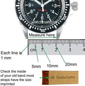 img 1 attached to Men's Military Watchbands Replacement: Butterfly-Style Development Watches