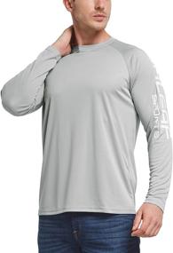 img 3 attached to BALEAF Men's Long Sleeve Fishing Shirts | UPF 50+ UV Protection | Lightweight Quick-Dry Shirt for Hiking and Running