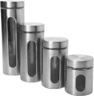 🔍 clear glass anchor hocking 4-piece palladian window cylinder set in brushed stainless steel логотип