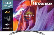 📺 hisense 65-дюймовый h9 quantum series 4k uled smart tv с android и голосовым управлением без использования рук (65h9g, модель 2020) логотип