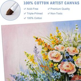 img 2 attached to 🎨 26-Piece Set of Canvas Boards - 5 x 7 Inches - Ideal for Oil & Acrylic Painting