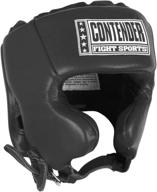 🥊 contender competition fight sports boxing muay thai mma sparring headgear with cheeks logo