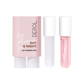 img 4 attached to 💋 2 PCS Natural Lip Plumper Pro Set, Day and Night Lip Gloss Set, Lip Balm Mask with Moisturizing, Protective, and Healing Properties