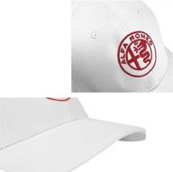 fuuroad compatible with alfa romeo logo racing apparel sun hat baseball cap travel cap racing motor hat unisex car accessor(white) logo