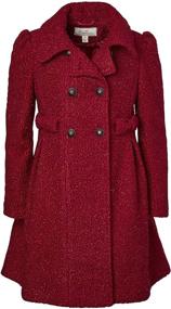 img 4 attached to 👑 Crimson Sparkle Princess Winter Jacket - Girls' Clothing and Dresses