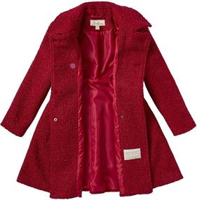 img 1 attached to 👑 Crimson Sparkle Princess Winter Jacket - Girls' Clothing and Dresses