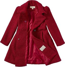 img 2 attached to 👑 Crimson Sparkle Princess Winter Jacket - Girls' Clothing and Dresses