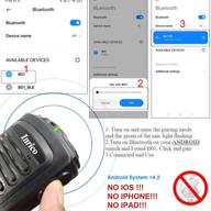 inrico b01 wireless handheld microphone bluetooth 4.2 ptt for android mobile radio: zello compatible, ios not supported логотип