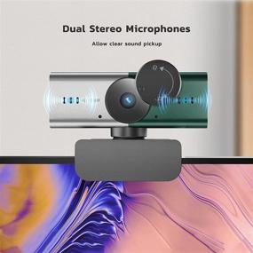 img 2 attached to 🎥 1080p AutoFocus Webcam with Stereo Microphone, Privacy Cover, FHD USB Web Camera – Live Streaming Compatible with Skype, Zoom, FaceTime, Hangouts – PC/Mac/Laptop/MacBook