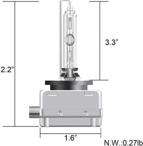 img 2 attached to 💡 Diamond White Metal Stents Headlight Bulbs - RCP D1S6 (A Pair) D1S/D1R 6000K Xenon HID Replacement Lamps - 35W