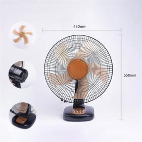 img 3 attached to 💨 Netmetic Rechargeable Operated Fan 16'' Table Fan - Powerful 15000 mAh Battery, 16'' Blade, 4-24 Hour Runtime - Ideal for Home, Kitchen, and Outdoor Use