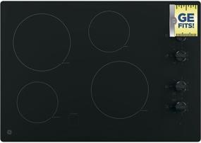 img 2 attached to 🔥 GE JP3030DJBB 30 Inch Smoothtop Electric Cooktop: Powerful 4 Radiant Elements, Knob Controls, Keep Warm Melt Setting, Black