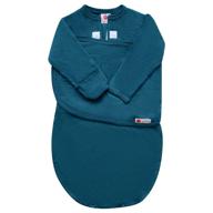 👶 embe starter long sleeve swaddle (spruce): comfortable & secure swaddling for infants, 6-14lbs logo