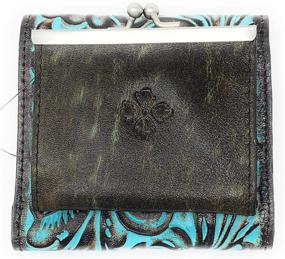 img 3 attached to Patricia Nash Womens Bifold Turquoise