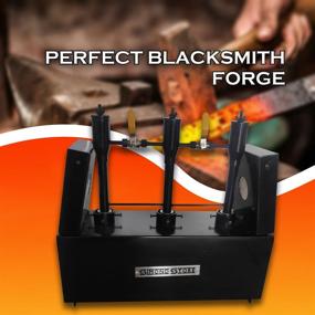 img 3 attached to 🔥 Rectangular Triple Burner Propane Forge - 2600F Rated for Knifemaking, Blacksmithing, Farrier & Bladesmithing - Portable with Two Side Doors