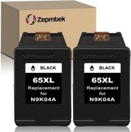 🖨️ zepmtek remanufactured hp 65xl ink cartridge replacement for envy & deskjet printers - pack of 2 black cartridges logo