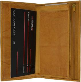 img 2 attached to 📚 Premium Leather Checkbook Wallet Organizer: Genuine & Stylish Solution for All Your Needs