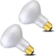 🔆 2-pack of 75w reptile infrared heat lamps with uva, basking spot bulbs – soft white light for lizard, tortoise, bearded dragon, hedgehog, reptiles, and amphibians logo