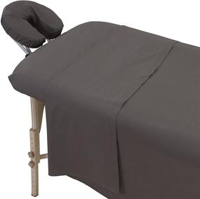 img 4 attached to 🛏️ Grey London Linens Polycotton Massage Table Cover Sheets 3-Piece Set