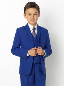 img 3 attached to Enhance Your Little Gentleman's Style with the Shiny Penny Boys Formal 5 Piece Suit Set Including Shirt & Vest