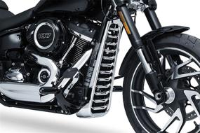 img 1 attached to Enhance Your Harley-Davidson Softail: 🏍️ Kuryakyn 6464 Chrome Precision Chin Spoiler