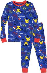 img 4 attached to 🐭 Pikachu Pajamas for Boys - Pokemon-themed Sleepwear