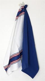 img 1 attached to 🍽️ 6 Pack Madras Collections Kitchen Towels, Pre-Washed 27x19 Inch, 100% Pure Natural Cotton Dishcloths Sets, Tea Towels with Hanging Loop - Navy Red