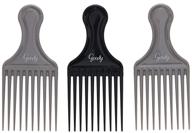 💇 goody comb & lift hair pick, assorted colors, 3 count (pack of 1): perfect styling tool for all hair types logo