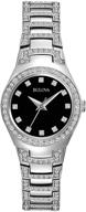 ⌚ bulova crystal quartz women's watch, stainless steel, silver-tone (model: 96l170) with enhanced seo logo