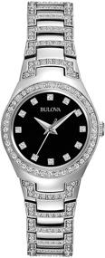 img 4 attached to ⌚ Bulova Crystal Quartz Women's Watch, Stainless Steel, Silver-Tone (Model: 96L170) with Enhanced SEO