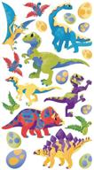 sticko classic sticker, dinosaur metallic: enjoy mesozoic elegance with these adhesive treasures! logo