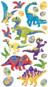 img 2 attached to Sticko Classic Sticker, Dinosaur Metallic: Enjoy Mesozoic Elegance with These Adhesive Treasures!