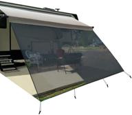 leaveshade rv awning sunshade screen - tentproinc 10'x18'3'' - black mesh sun shade for motorhome camping trailer logo