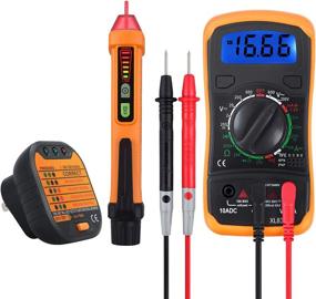 img 4 attached to 🔌 Neoteck Electrical Testing Kit: Mini Digital Multimeter with Receptacle Outlet Tester and Non-Contact AC Voltage Detector Pen - Optimal Bundle for Enhanced Performance!