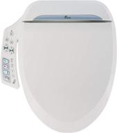 🚽 elevate your bathroom experience with bio bidet bb-600 toilet seat - elongated, white logo