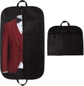 img 4 attached to STEVOY 40-inch Breathable Garment Bag with Handles – Suit Covers Travel Carrier Bag, Foldover