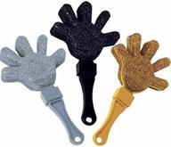 🎉 amscan glitter metallic hand clapper, assorted colors, value pack party favors, pack of 12, 7-inch logo