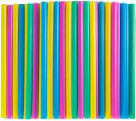 webake compostable smoothi straws: 9 inch long wide drinking straws, 100 bulk pack - eco friendly plant-based pla - assorted color straws for tumblers & water bottles logo