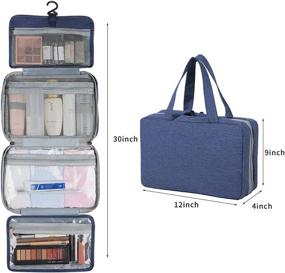 img 1 attached to 🧳 Ultimate Water Resistant Organizer: Travel Toiletry Bag for Toiletries & Accessories