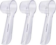 🦷 3 pack toothbrush cover for oral-b electric toothbrush, replacement head covers for travel & home, brush protection accessories logo